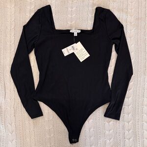 Black Long Sleeve Bodysuit